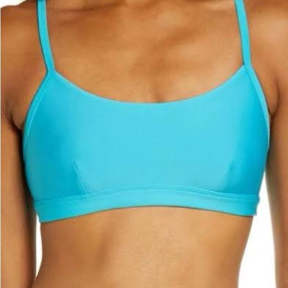 ALOyoga Airlift Intrigue Women's Turquoise Sports Bra - Bright Aqua size S